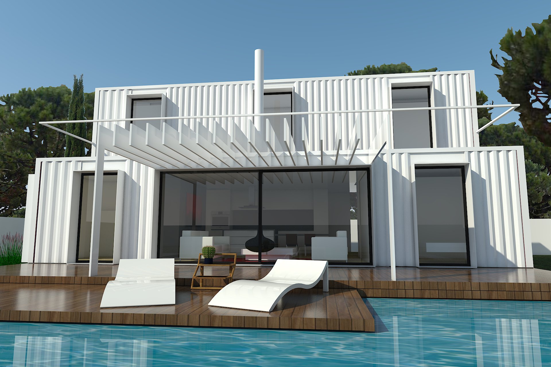 casa modular diseño H-Kub 30d